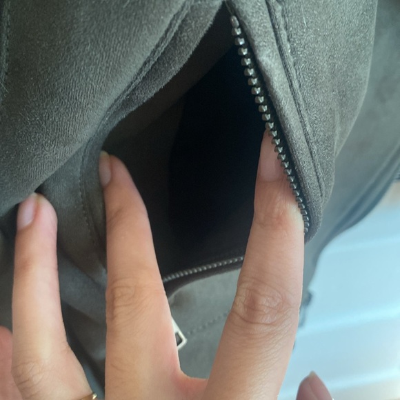 Banana Republic Vegan Suede Moto Jacket - Picture 3 of 9